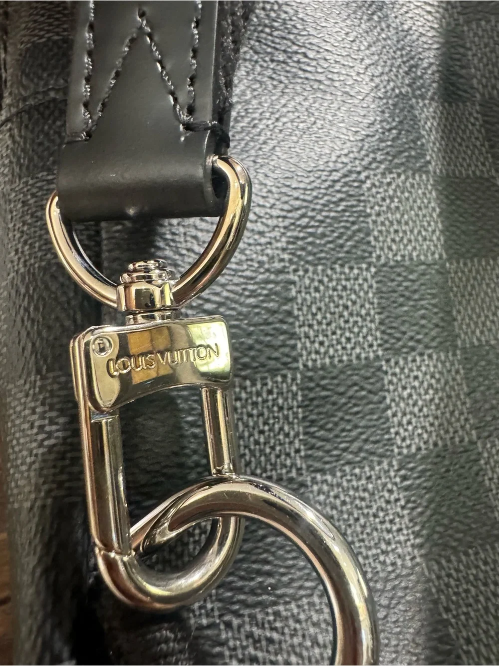 FULL SET Louis Vuitton Avenue Sling Bag Damier Graphite N41719